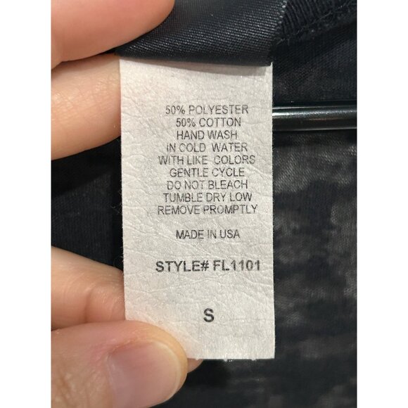 Freeloader Black Asymmetrical Tank Top Pockets Small Sheer Lightweight Sz Small - Picture 6 of 9